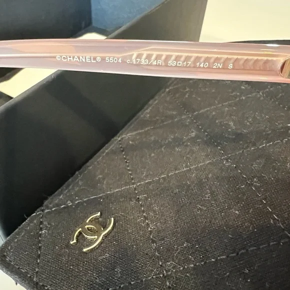 Chanel Rectangular Pink Sunglasses New in the Box - Picture 9 of 12